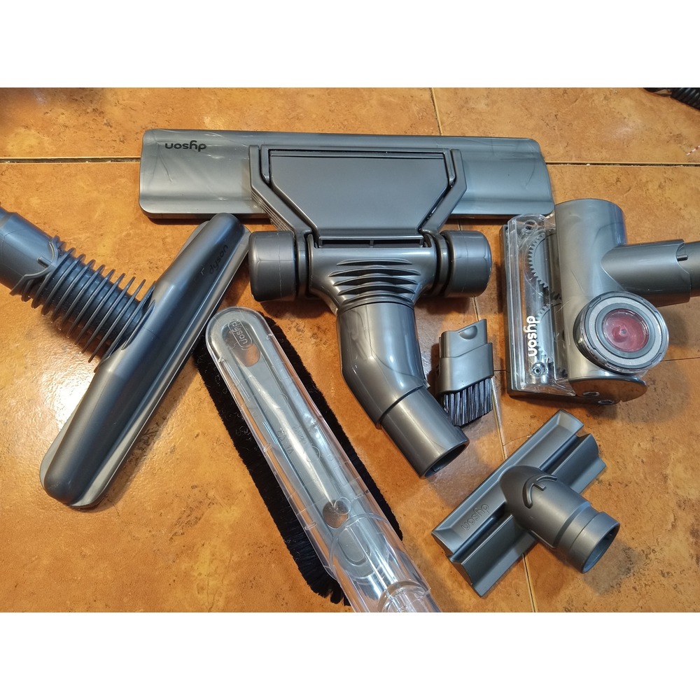 Dyson Vacuum Attachment Set Tangle-Free Turbine Flat Out Tool Stiff Brush 6pc